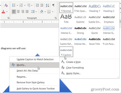 x change captions|How To Format Captions In Word .